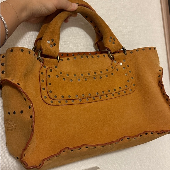 Celine brown suede bag